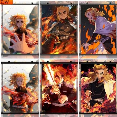 Demon Slayer Kimetsu No Yaiba Diamond Painting Diamond Mosaic Diamond Embroidery Cross Stitch Kits Home Decoration