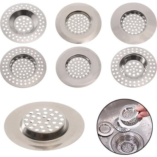 2PCS Home Kitchen Sink Strainer Bath Basin Drain Filter with Large Wide Rim Catcher Cover Cap Plug Bathroom Daily Tools