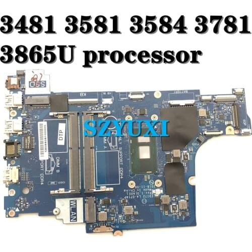 EDI72 LA-G714P For Dell Inspiron 3581 3481 3584 3781 motherboard 3865U processer CN-07V7RC 7V7RC mainboard 100% tested