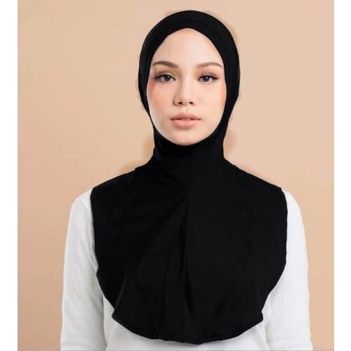 Islamic Soft Stretchble Muslim Sport Inner Hijab Caps Women Underscarf Hats Neck Full Cover Hijabs Headwear Turban Head Wear