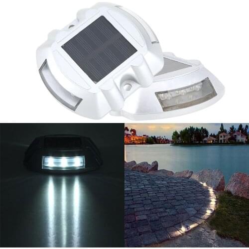 Die Casting Aluminum Solar Powered Lighting Sense LED Road Stud Lamp for Garden Landscape Street Pathway Drop shipping