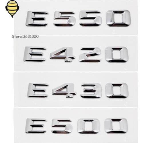 3D Metal Emblem Badge Car Rear Sticker Car Exterior Accessories For Mercedes Benz For E Class E420 E430 E500 E550 GLE ML W245