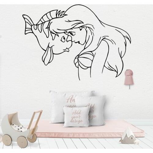 Cute Fish Room Decoration Wall Sticker For Kids Room Vinyl Decals Mural Baby Room Wallpaper Stickers adesivi murali