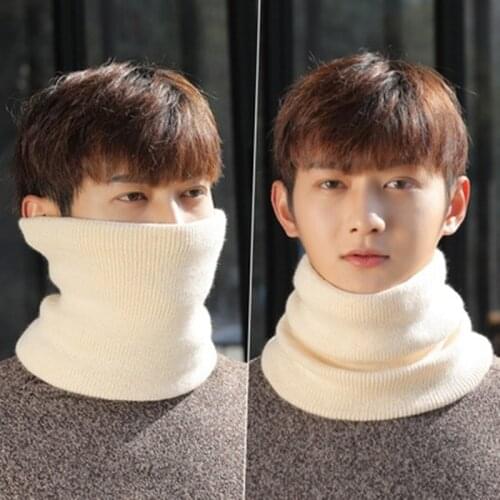 Men Women Elastic Hedging Fake Collar Wool Knit Scarf Korean Childrens Winter Thin Wool Cycling Neck Guard Warm Pullove Bib Q34