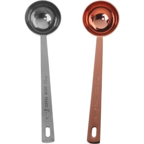 Stainless Steel Measuring Spoon Coffee Scoop 15ml Flavouring Tablespoon Kitchen Accessories