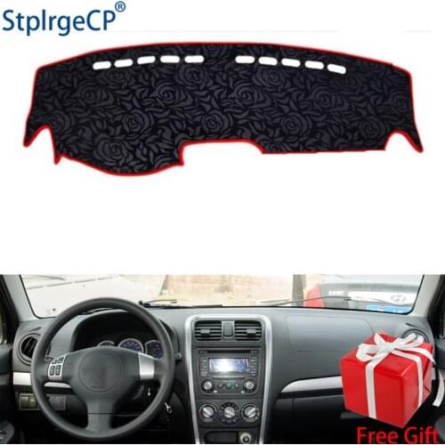 Latest Rose Pattern Non-slip Car Dashboard Cover Dash Mat Pad DashMat ANti-UV Car Sticker for SUZUKI X5 2013-2016 Car Styling