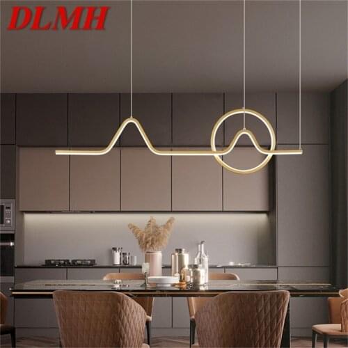 DLMH Pendant Lights Gold Contemporary Nordic Creative Decoration LED Fixture For Home Living Room