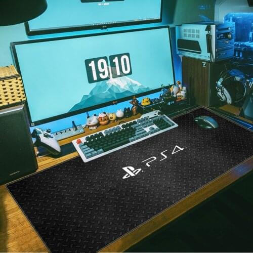 Hot Game PlayStation PS4 Mouse Pad Computer Mousepad 90x30 Natural Rubber Mouse Pad Gamer Desk Mat Computer Gamer Keyboard Mouse