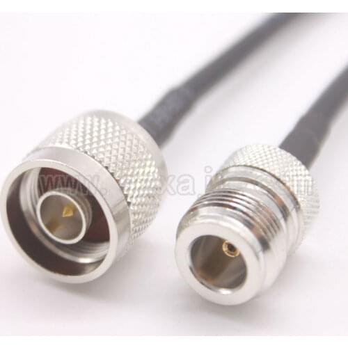 Factory sales RF Coaxial cable N male to female connector N male to N female RG58 Pigtail cable 50cm fast ship