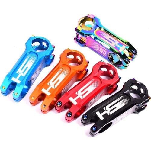 Rainbow Bicycle Stem 31.8mm Bike Handlebar Stem CNC 0 degree 80/100/110mm Mountain Bike Stem MTB XC AM FR DH Bike Colorful Stem