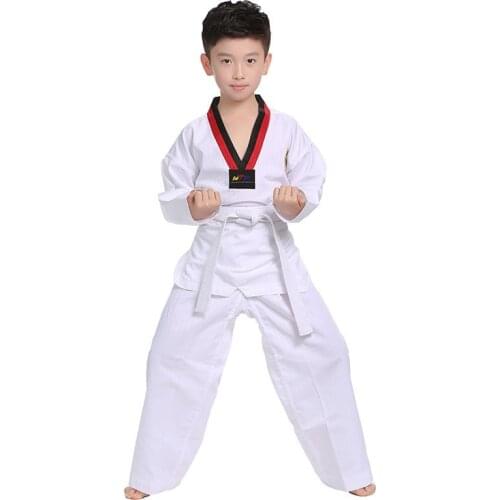 Spring pure cotton WTF Mooto Taekwondo Dobok Clothes Children Adult Karate Suit Taekwondo Uniform Karate Clothes