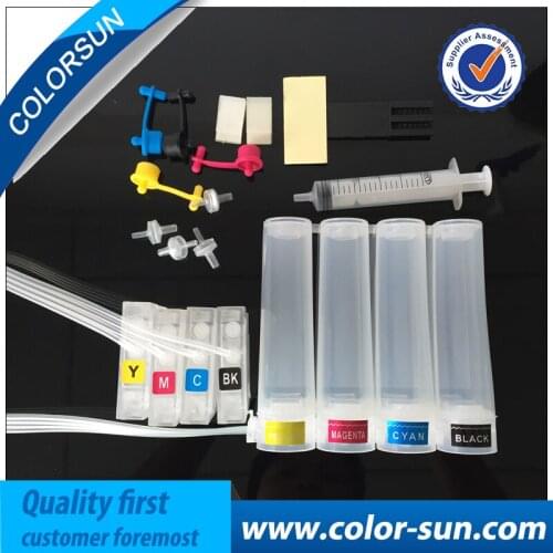 Universal Ink CISS System for HP 711 With ARC Chip DIY Tank For HP Deskjet T120 T520 Printer Suction Refill Tool Drill Kit