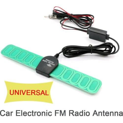 Fuleem Universal 12V Car AM FM Radio Digital Aerial Signal Amplifier TV Digital Antenna Booster with Connector