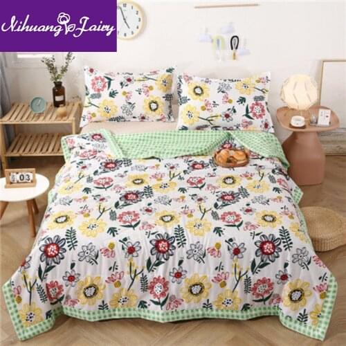 Air-conditioned summer cool quilt, comfortable thin quilt, washed cotton single and double machine washable student quilt