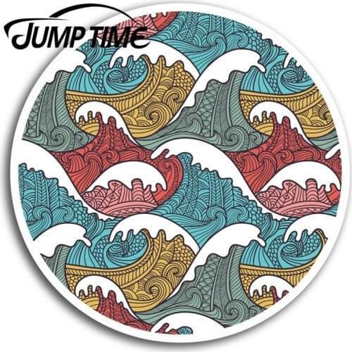 Jump Time for Japanese Wave Cool Vinyl Stickers Sticker Laptop Car Guitar Art Bumper Trunk Window Decal Car Accessories