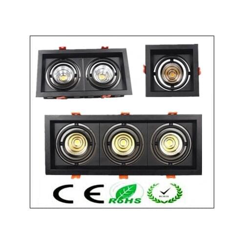 Recessed square LED Dimmable Downlight COB 10w 20W 30w LED Spot light LED decoration Ceiling Lamp