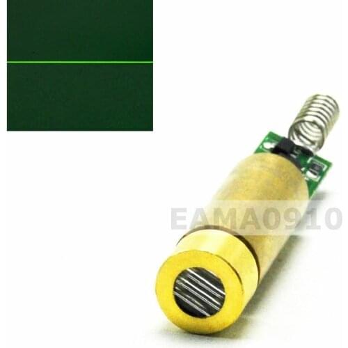 532nm 30mW 3V Green Laser Line Diode Module Brass Host 12mm w/ Driver Reticle