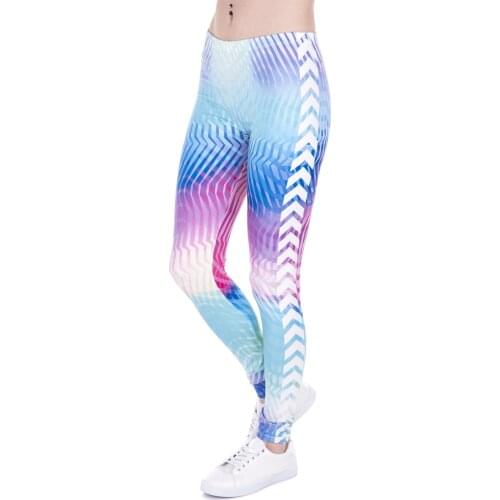 High Waist Woman Pants Brand Women Leggings White Arrowa Hologrephic Printing Fitness legging