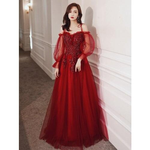 Elegant Prom party Dresses Vestido de Festa sexy long evening long robe de mariee robe communion fille robe beadsing cheongsam