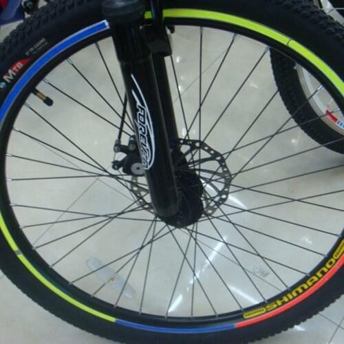 1pc Reflector Cycling Wheel Rim Stickers MTB Bike Wheel Reflect Cover Accessories Fluorescent Bicycle Tire Reflective Sticker