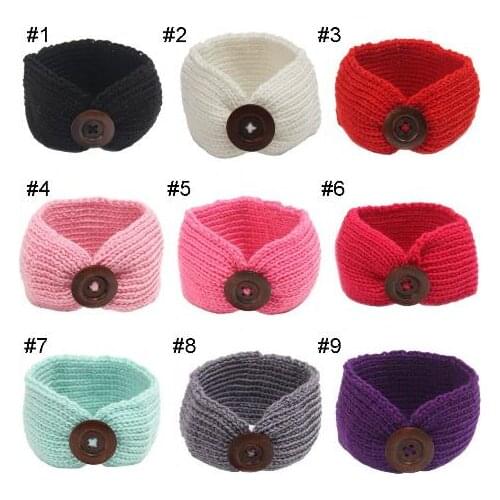 2016 New winter wool knitted headbands girls kids hair head band wrap turban headband headwrap accessories