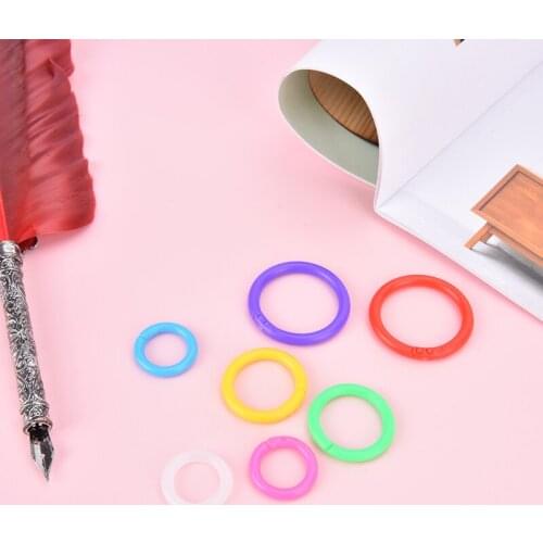 25Pcs/set Albums Loose-leaf Book Hoops Good Quality Plastic Ring Binder 15- 39mm DIY Opening Office Binding Supplies Photo Album