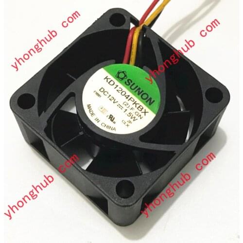 SUNON KD1204PKBX (2).F.GN DC 12V 1.5W 40x40x20mm 3-wire Server Cooling Fan