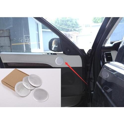 For Land Rover Discovery 5 LR5 L462 2017 2018 Car Aluminum alloy Up Door Speaker Cover Trim Accessories 4PCS