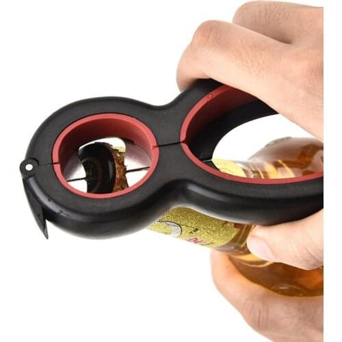 6 In 1 Multi Opener Jar Opener Bottle Easy Remover Lid Twist Grips Kitchen Tool for Chef Housework Unisex Gift for Fathers Day