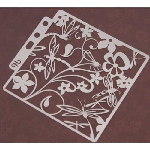 9pcs/set Tree Airbrush Painting Stencil DIY Scrapbooking Album Craft Reusable Q84D