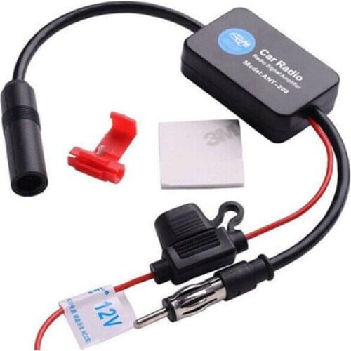 Auto FM AM Radio Stereo Signal Antenna Aerial Signal Amplifier Booster 12V Signal Enhancement Equipment Car Styling