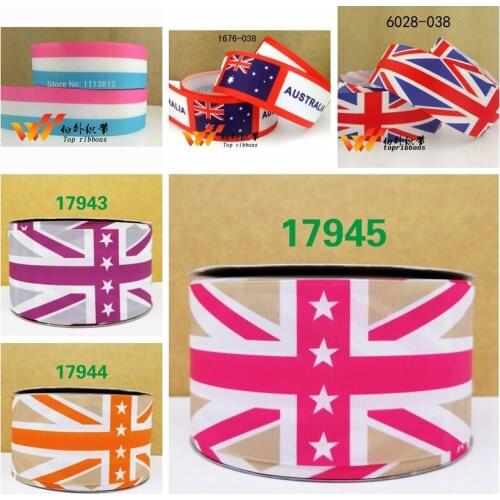 Free shipping 50 yard cartoon printed grosgrain ribbon 17945