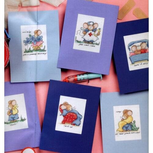 CD255 14ct DIY Invitation Greeting Card Special Popular Full Set CrossStitch Greeting Card Birthday Christmas Dance