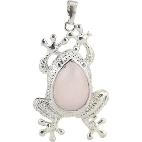 Druzy fashion jewelry fineness novetly decorate exquisite pendants triangle Vintage frog locket kolye chain Free Shipping