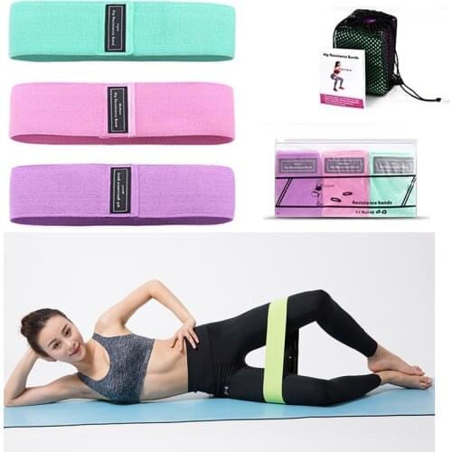 Rooxin Yoga Resistance Band Training Stretch Belt Hip Squat Fitness Pull Rope Home Pilates Stick Fitness Equipment