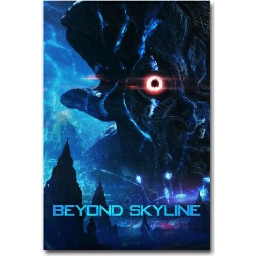 F107 Beyond Skyline Movie Silk Cloth Poster Art Bedroom Decoration
