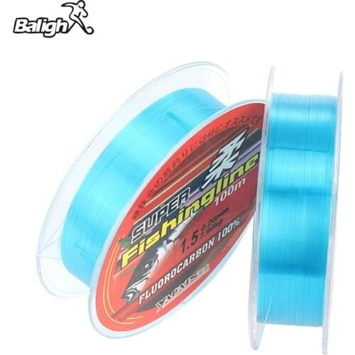 Balight 100m Fishing Line Nylon 100% Carbon Fiber line 0.1-0.5mm Monofilament Leader Line Multifilament/ Fly Line Carp Tackle