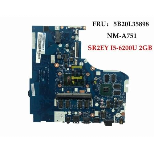 Genuine NM-A751 FOR Lenovo 310-15ISK Laptop Motherboard FRU:5B20L35898 SR2EY I5-6200U 2GB DDR4 Fully Tested Free shipping