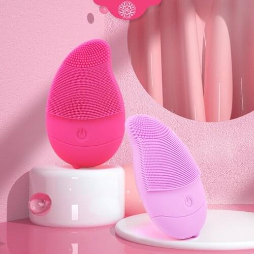 New Silicone Face Cleansing Brush Electric Face Cleanser Electric Facial Cleanser Cleansing Skin Deep Washing Massage Brush