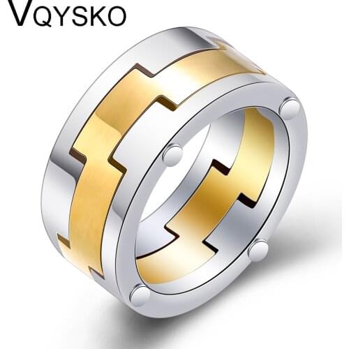 New Mens Ring Stainless Steel Punk Rock Ring for Party Jewelry Standard USA Size Fashion Jewelry Accessories Rings Wholesale