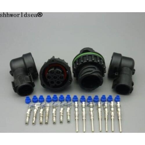 Shhworldsea 4Set 7 Pin 1718230 967650-1 965783-1 Auto Sensor Plug Waterproof Wire Connector For Car Oil Exploration Railway