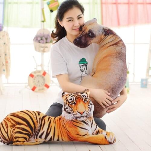 3D Cute Dog Shade Cushion Creative Home Sofa Office Nap Pillow Washable Car Seat Cushions Throw Pillow Animal Cushion Toys