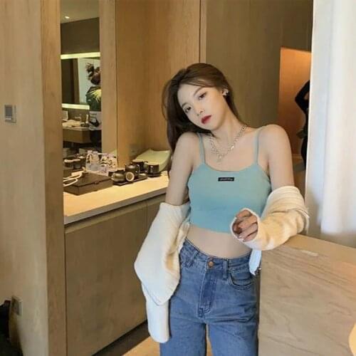 Fashion Hot New Womens Summer Basic Sexy Strappy Sleeveless Racerback Crop Top High Quality