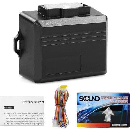 12V Universal Power Window Roll Up Closer For 4 Doors Auto Remotely Close Windows Car Alarm Systems Car Protector for 2 doors