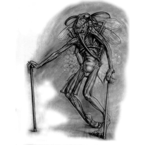 10pcs Older Terror Mosquitoes Elders Waterproof Temporary Tattoos men high quality Flash Tattoo Sleeve Fake Body Art Henna Tatoo