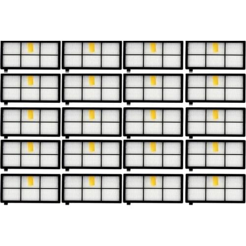 20Pcs Hepa Air Filter for iRobot Roomba 800 860 865 866 870 871 880 885 886 890 900 960 966 980 Robot Vacuum Cleaner Accessories