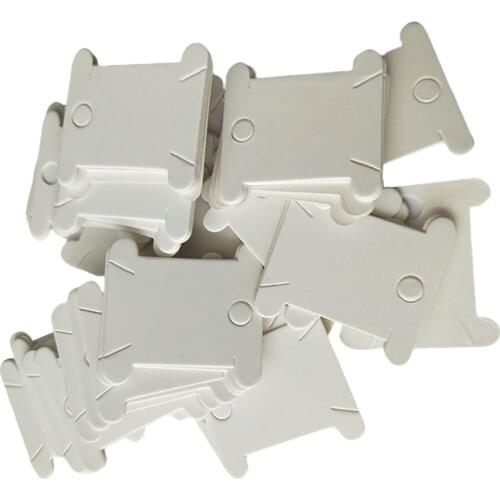 200Pc 38x35mm Cardboard Floss Bobbins Winder Thread Bobbin DIY Cross Stitch