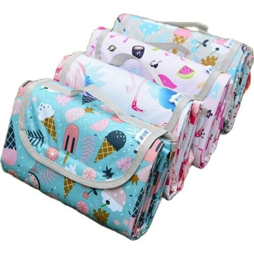 200x200 Cm Portable Picnic Mat for Spring Outing Damp Proof Mat for Outdoor Camping