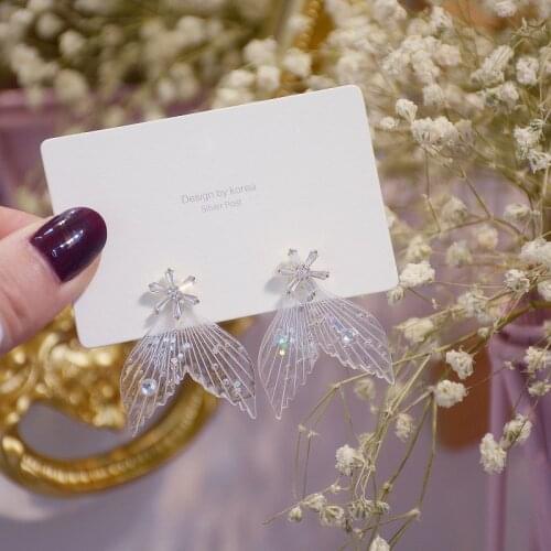 2020 New Fahion Womens Earrings Sweet Dellicate Fishtail Earrings for Women Bijoux Korean Boucle Weeding Gift Jewelry Wholesale