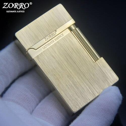 2021 Zorro High-Quality New Steel Audio Sound Sideslip Kerosene Loud Lighter Classic Fashion Kerosene Lighter Mens Gift Box